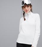 Protest Mutey 1/4 Zip Fleece In White - White