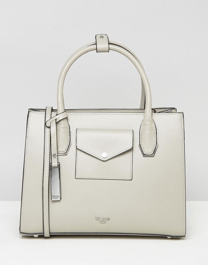Dune Dertina Tote Bag With Envelope Pocket - Gray
