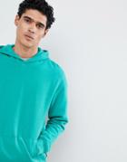 Burton Menswear Hoodie In Turquoise - Green