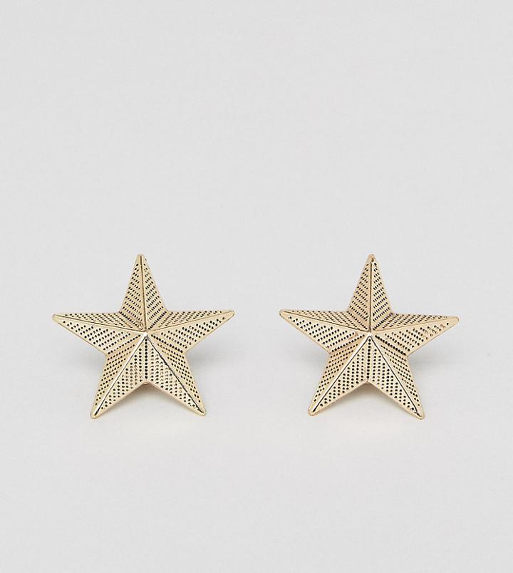 Reclaimed Vintage Inspired Star Collar Tips In Antiqued Gold Exclusive To Asos - Gold