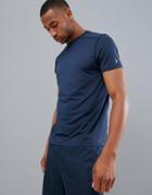 New Look Sport Stretch T-shirt In Navy - Navy