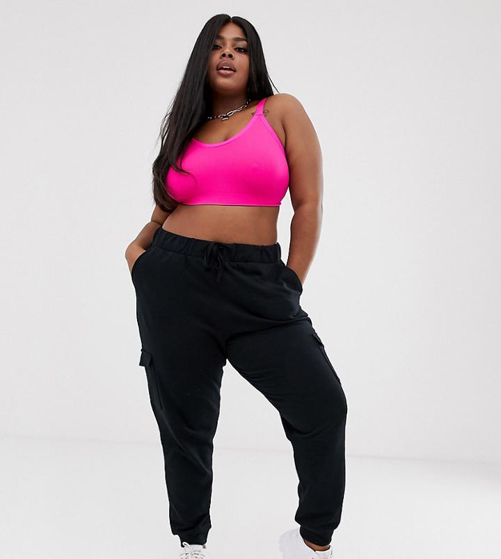 Asos Design Curve Utility Jogger - Black