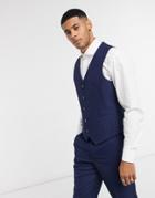 Harry Brown Slim Fit Suit Suit Vest-navy