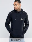 Ellesse Hoodie With Gold Piping - Black