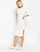 Adpt Ribbed Knitted Dress - Cream