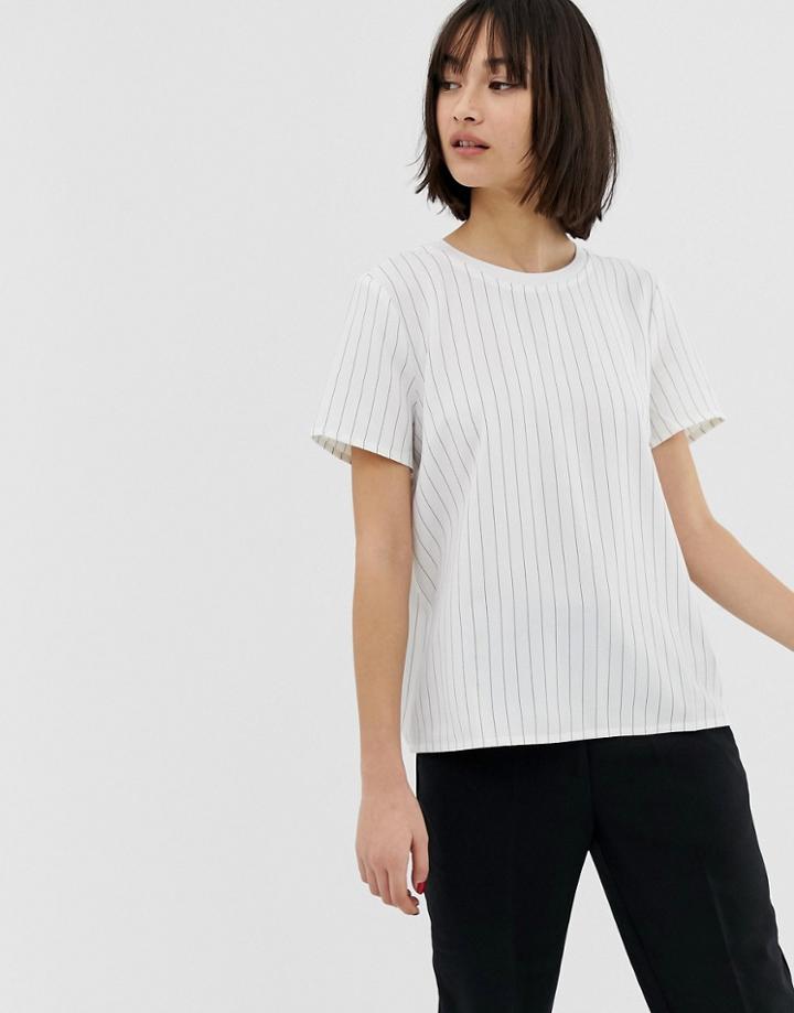 Gestuz Avary Stripe Top - White
