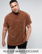 Puma Plus Towelling T-shirt In Brown Exclusive To Asos 57533302 - Brown