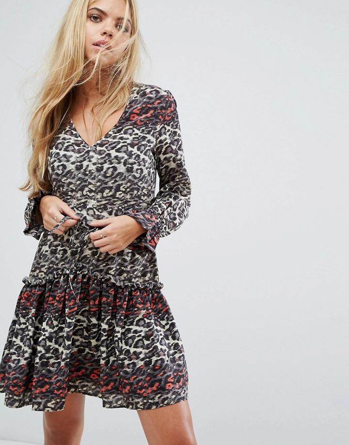 Allsaints Alia Juba Dress - Red