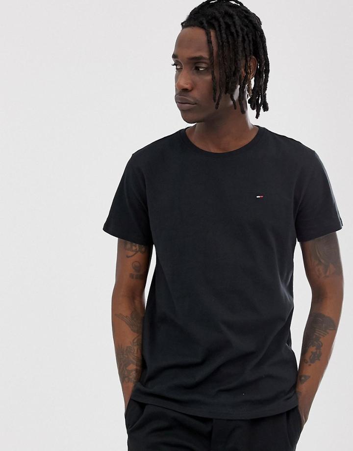 Tommy Jeans Crew Neck T-shirt In Black