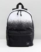 Asos Backpack In Monochrome Ombre Print - Black
