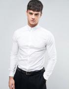 New Look Smart Shirt In White In Slim Fit - White