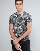 Ted Baker Floral Print T-shirt - Gray