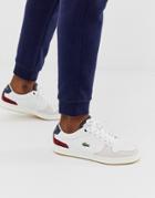 Lacoste Masters Sneakers In Off White Leather