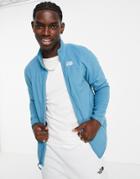 The North Face 100 Glacier Full Zip Fleece In Blue-blues