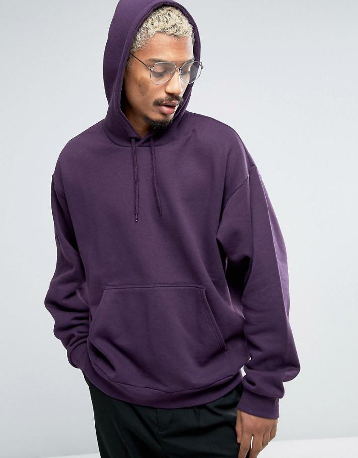 Weekday Big Hawk Hoodie - Purple