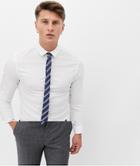 Asos Design Skinny Shirt With Stripe Tie Pack Save - Multi