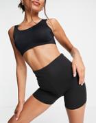 & Other Stories Mix & Match Legging Shorts In Black