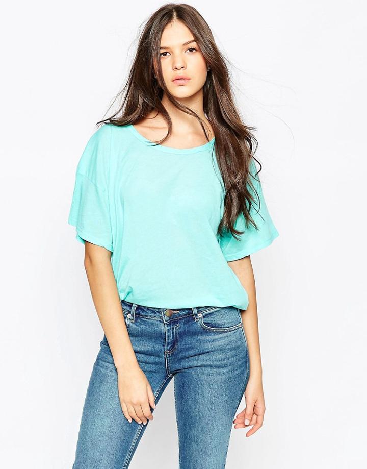 Sundry Loose Fit T-shirt - Fiji Blue