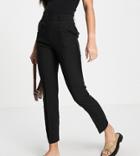 Asos Design Tall Tailored Smart Mix & Match Cigarette Suit Pants In Black