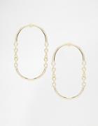 Limited Edition Fine Bar Chain Earrings - Gold