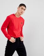Wood Wood Long Sleeve T-shirt With Aa Logo In Red - Red