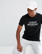 Cheap Monday Standard T-shirt Doodle Logo - Black