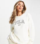 Fila Varsity Sweatshirt In Ecru-neutral