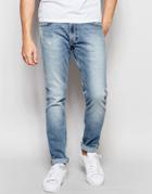 Lee Jeans Luke Skinny Fit Stretch Summer Worn Light Wash - Summer Worn