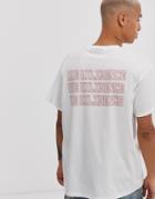 Due Diligence T-shirt With Back Logo In White - White