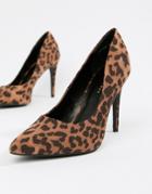 New Look Leopard Court Shoe - Brown