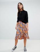 Y.a.s Floral Printed Wrap Skirt - Multi