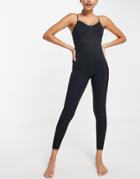 Nike Yoga Dri-fit Luxe Matte Jumpsuit In Black