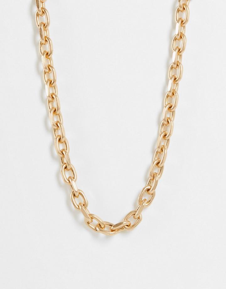 Icon Brand Industrial Chain Necklace In Gold