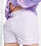 Fila Small Logo Shorts In Pastel Purple - Exclusive To Asos