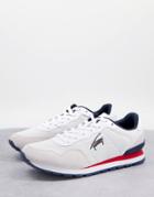 Tommy Jeans Mix Runner Sneakers With Script Logo In White