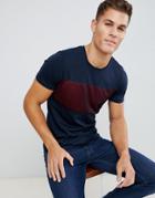 Jack & Jones Core Block Pannel T-shirt - Navy