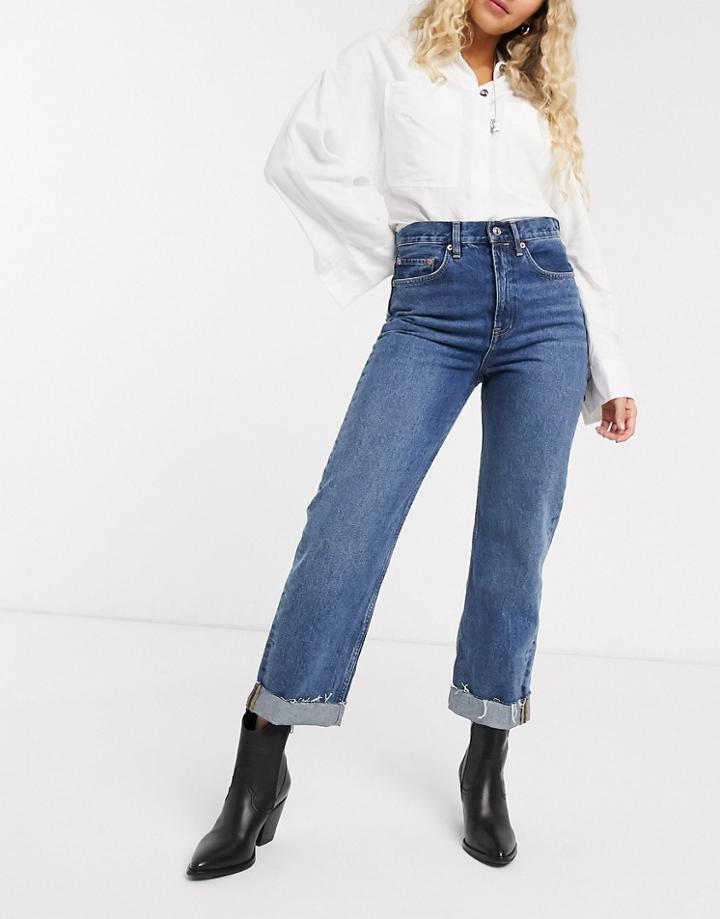 Allsaints Mari Boyfriend Jeans-blue