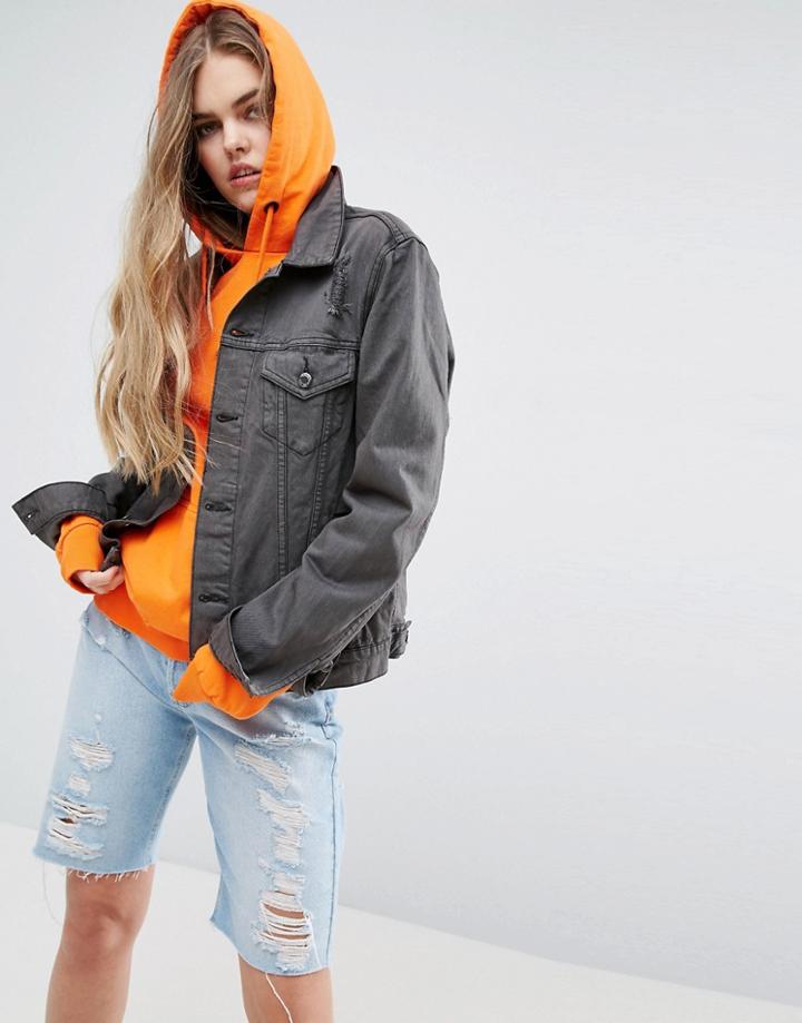 Criminal Damage Kenikie Denim Jacket - Black