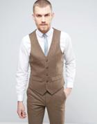 Harry Brown Donegal Wool Blend Vest - Tan