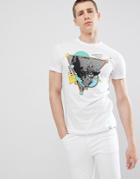Soul Star Abstract Face Print T-shirt - White