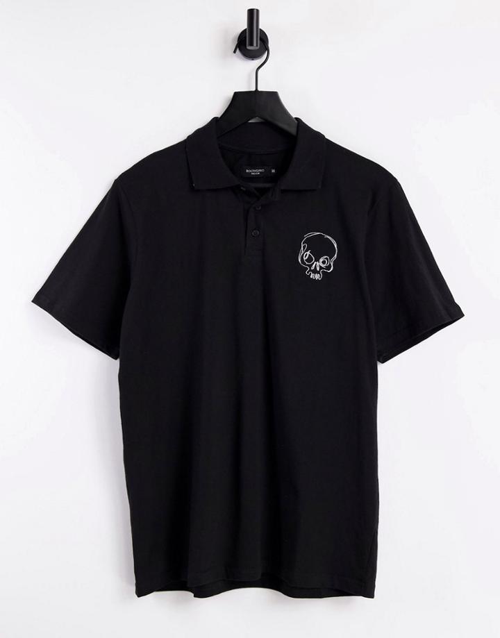 Bolongaro Trevor Printed Polo Shirt-black