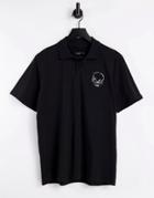 Bolongaro Trevor Printed Polo Shirt-black