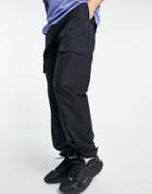 Weekday Donny Cargo Pants In Black