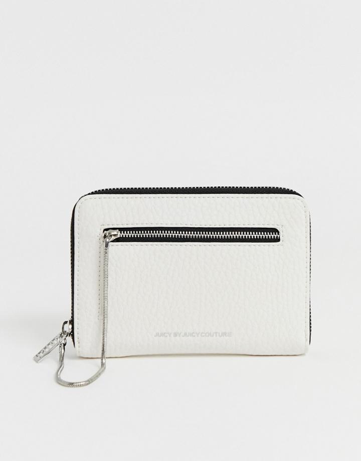Juicy Couture Medium Zip Around Ladies' Wallet - White