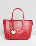 Emporio Armani Signature Mini Zip Bag - Red