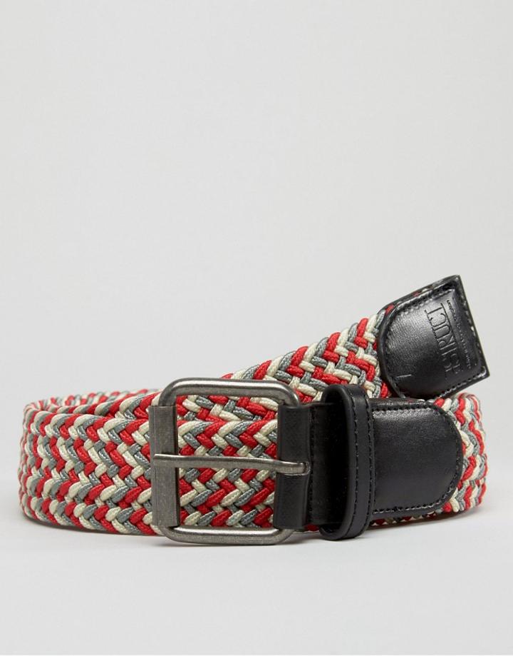 D-struct Plaited Belt - Red