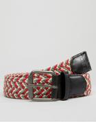 D-struct Plaited Belt - Red