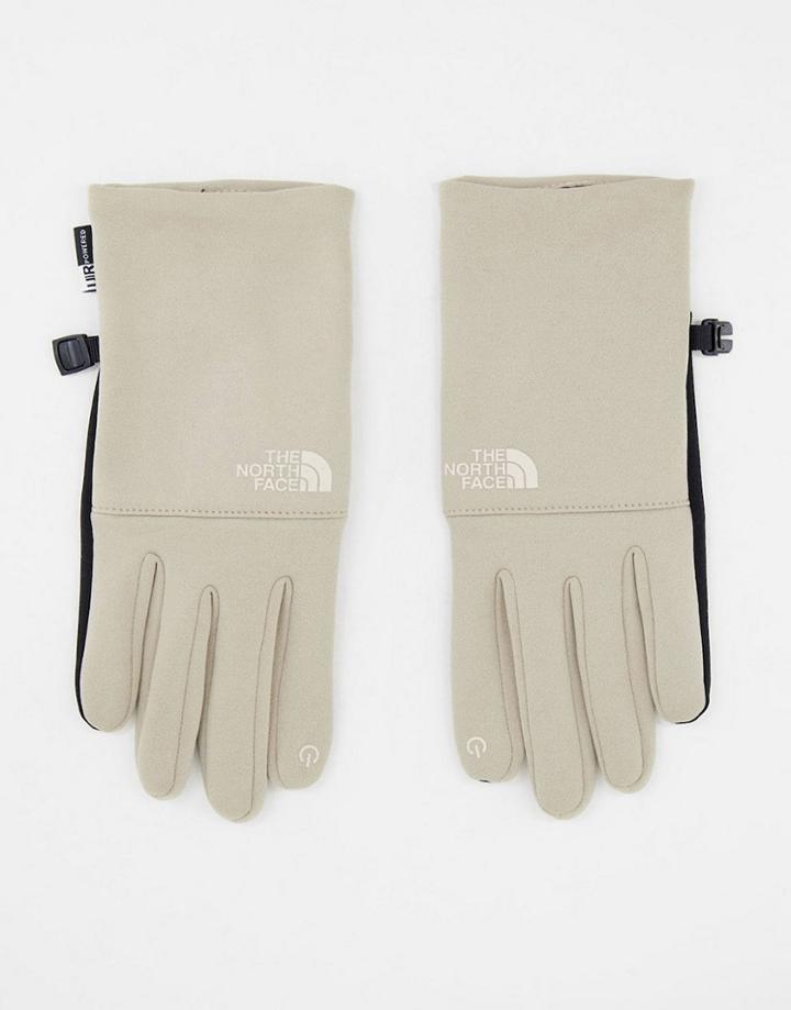 The North Face Etip Recycled Gloves In Beige-brown