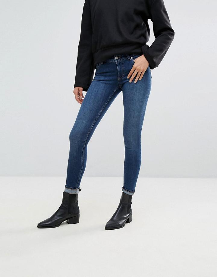 Cheap Monday Low Rise Skin Skinny Jean - Blue
