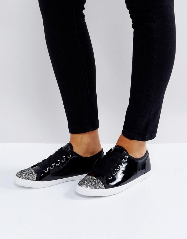 Carvela Patent Sneaker - Black